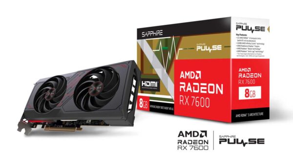 蓝宝石脉冲AMD RADEON RX 7600游戏机